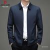 Pierre Cardin Men's Spring/Autumn 2025 Business Casual Jacket, Turn-Down Collar