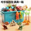 Jurassic Finger Dinosaur Triceratops Tyrannosaurus Model Toys for Kids Creative Finger Biting Dinosaurs Interactive Toy Boy Gift