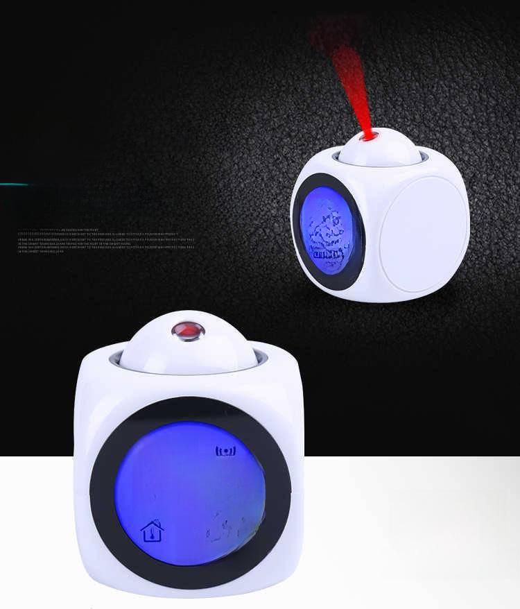 Multifunctional LED Projection Alarm Clock with English Voice Time Reporting for Bedroom