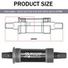 BUCKLOS Bike Bottom Bracket BSA BB68 Sealed Bearing Bicycle Square Threaded Bottom Bracket Hollow Axle 113/120/122.5/126/140mm