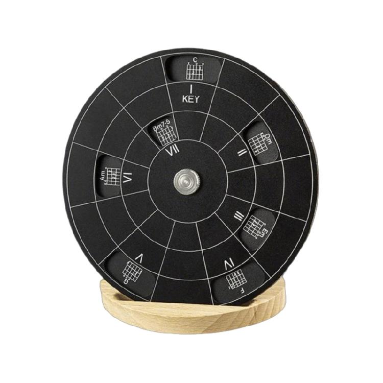 Kolo kvint Guitar Chord Wheel Kovové melodie Nástroj Hudební teorie Deska Učební nástroj pro kytaristy, hudebníky