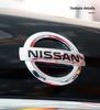 ABS for Nissan X-Trail Qashqai Tiida Teana Livina NP300 Sentra Altima Versa Car Front Hood Rear Emblem Trunk Badge Sticker
