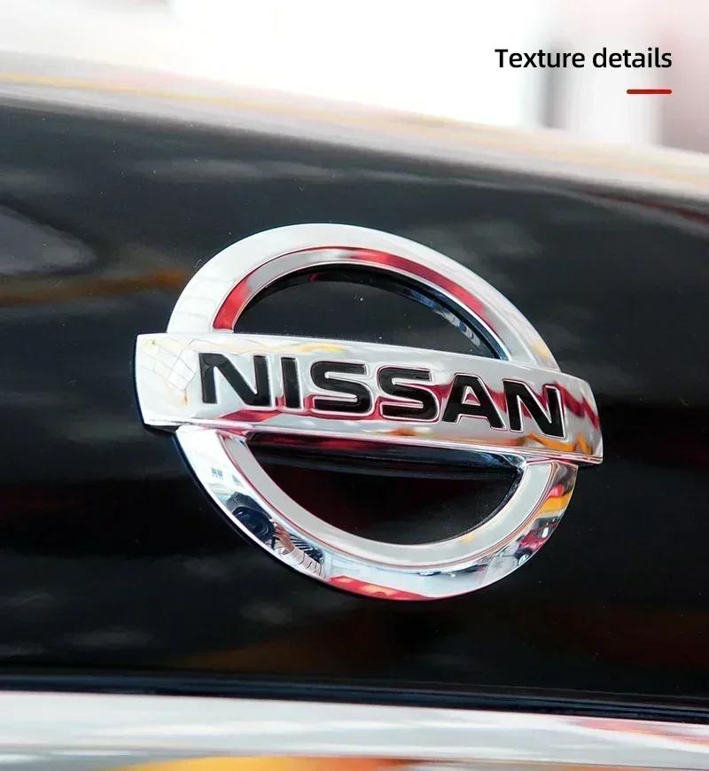 ABS for Nissan X-Trail Qashqai Tiida Teana Livina NP300 Sentra Altima Versa Car Front Hood Rear Emblem Trunk Badge Sticker