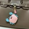 1 Pcs Simple And Fashionable Leather Crab Car Keychain Bag Creative Headphone Bag Pendant Accessories