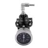 Universal Aluminum Car 160psi Adjustable 1: 1 Fuel Pressure Regulator Oil Gauge Kit (Black)