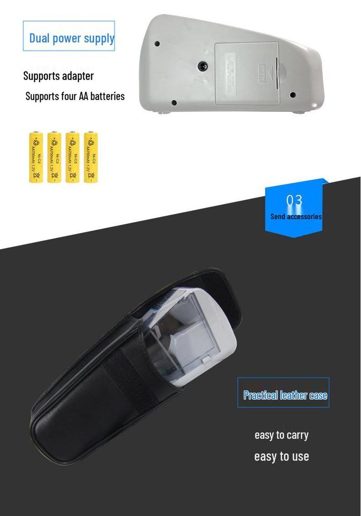 V30 Portable Multi-Country Handheld Bill Counter with Adapter & Battery