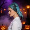 Women's Halloween Printed Ponytail for Work Shower Hair Wrap