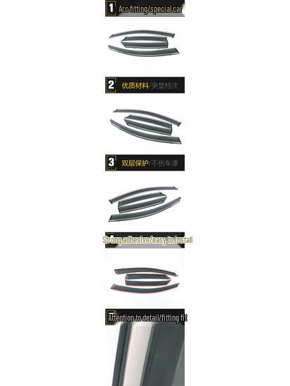 2020 CX-30 Rostfria Regnskydd & Deflektorstickers