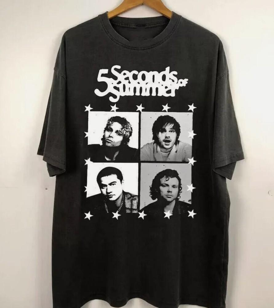 

Vtg 5 Seconds Of Summer Band Cotton Black All Size For Men Shirt Unisex T-Shirt M