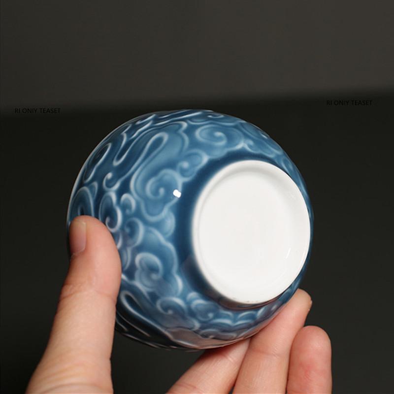 1 Stück Chinesische Kreative Handgefertigte Keramik Teetasse Porzellan Teetasse Reise Persönliche Teeschale Meistertasse Teeset Teegeschirr Zubehör
