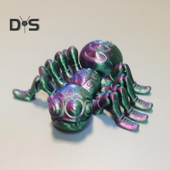 Spider Model 3D Printed Action Toy Realistic Looking Vibrant Color Insect Spider Fidget Toy Photography Prop