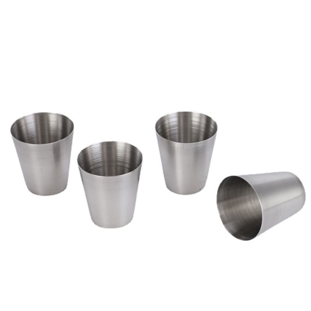 5Pcs/set 30/70ml Mini Set Wine Glass With Case Drinkware Portable Stainless Steel Cups  for Whisky