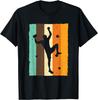 Vintage Bouldering Rock Climbing Silhouette Graphic Tee Men Women Sport TShirt