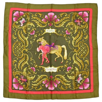 Auth HERMES Carre 90 Schal Cheval Turc Seide he9915sg Gebraucht