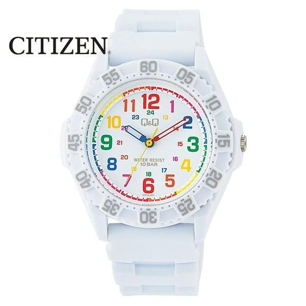 CITIZEN 10 ATM Water Rotating Register x 1 Wristwatch, Resistant, Anti-Reverse Ring, White, VR78-001/8337 /
