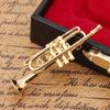 Exquisite Brosche in Form von Musikinstrumenten, Damenkleiderclip mit Etui zum Verschenken(# 2)