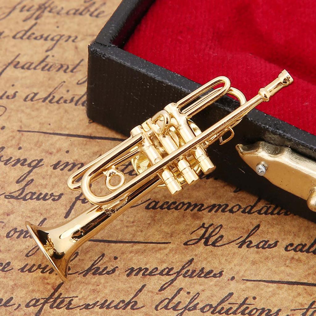 Exquisite Brosche in Form von Musikinstrumenten, Damenkleiderclip mit Etui zum Verschenken(# 2)