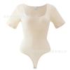 Women Seamless Square Neck Tummy Control Shaping Bodysuit Shapewear