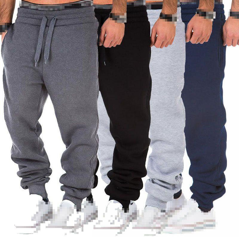 Men's Cotton Blend Jogger Sweatpants With Elastic Waist And Adjustable Drawstring