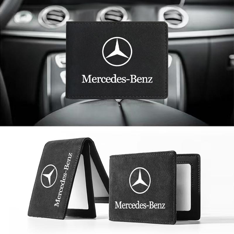 Avtomobil Haydovchilik Guvohnomasi Qopqog'i Zamsh Mo'ynasiz Avtomobil Haydash Hujjatlari Mercedes-Benz AMG C500 C200 C300 A B C E GLA CLA GLK GL ML GLE W204 W205 W203 W211 uchun
