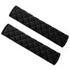 Red Leather Memory Foam Car Seat Belt Covers Shoulder Pads Cushion