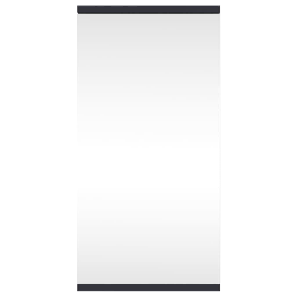 Corner Mirror Cabinet Gray 30 X 24 X 60 Cm