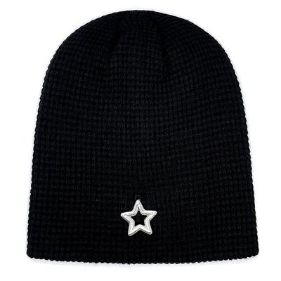Star Summer Knit Beanie [Black]