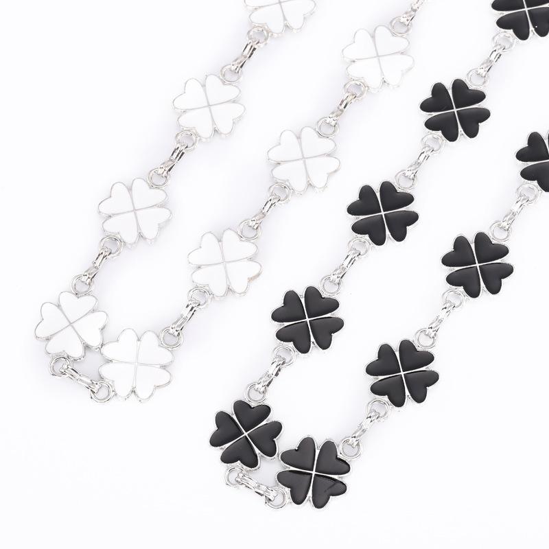 Ladies With Dress Four-Leaf Clover Hook Adjustment Chain Fine Decorative Belt Waist Metal Waist Chain