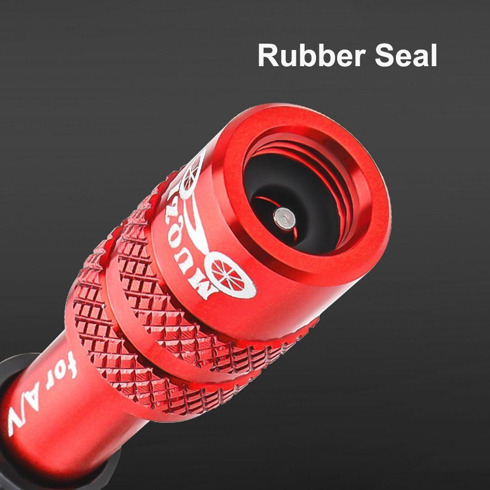 Bike Fork Valve Adapter A/V Schrader Air Fork Inflatable Valve Adapter Aluminum Alloy Shock Absorber for MTB Road Mountain Bike