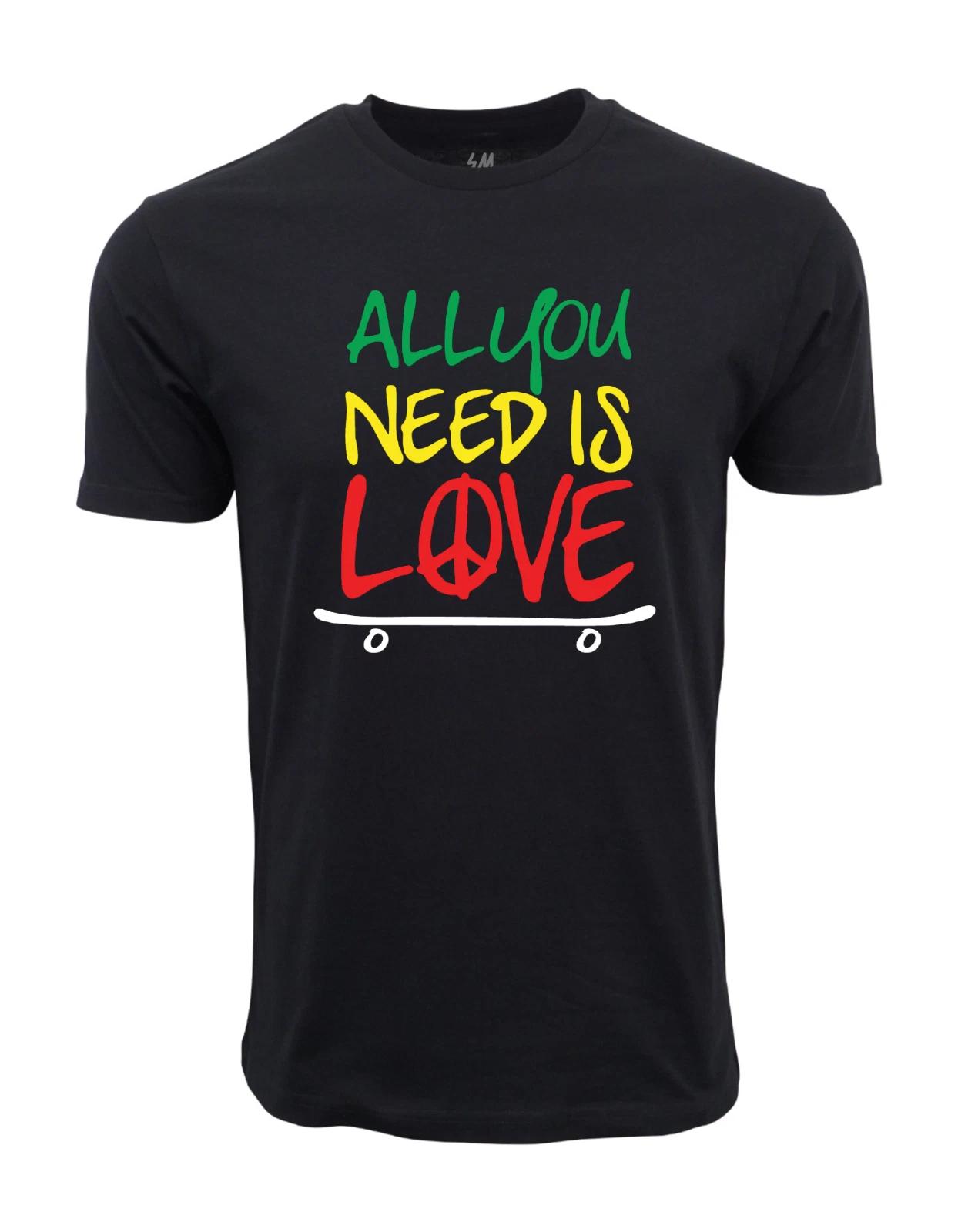 Unisex Adult Casual Graphic All You Need Is Love Skate Graphic T sh... XXXXL