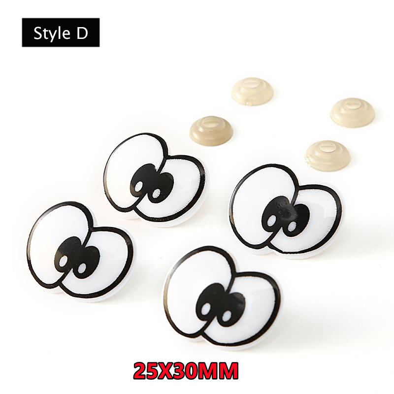 New 10PCS Cartoon Plastic Toy Eye Safety Toy Eyes & Soft Washer for DIY Plush Doll Findings Amigurumi Crochet and Diy Clay Decor