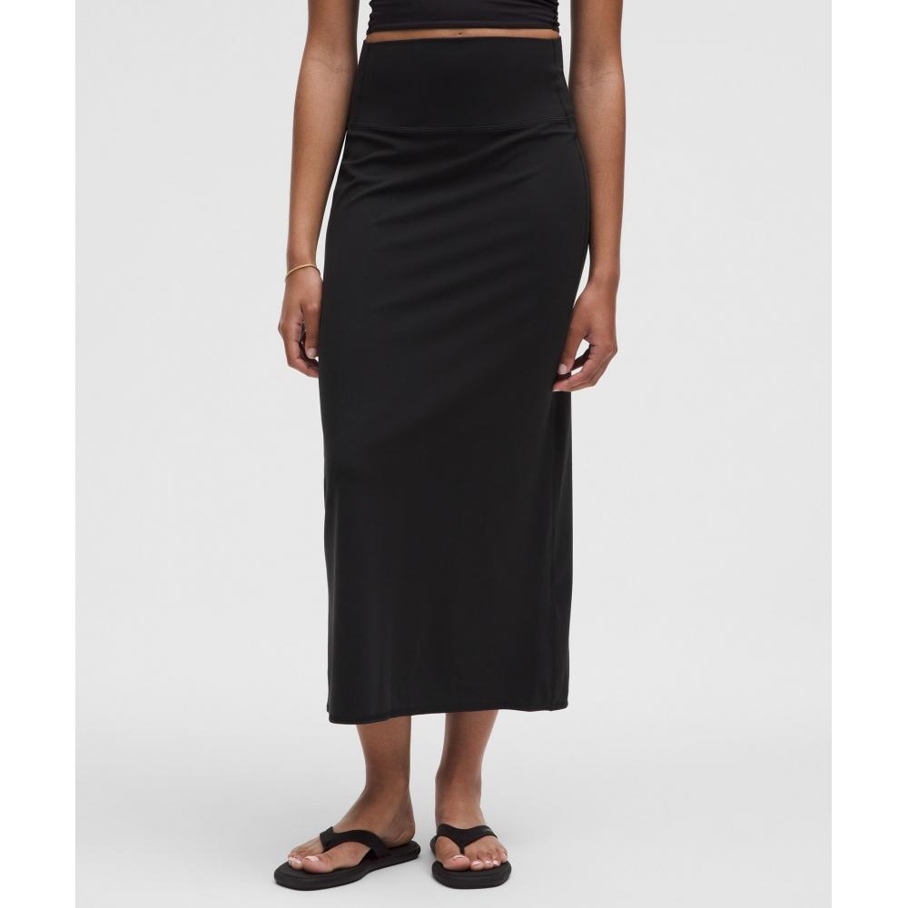 

Lululemon Юбка Nulu Slim Fit High Rise Maxi черного цвета XXXS