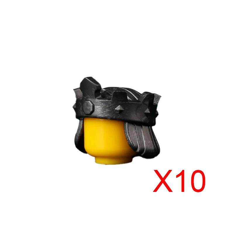 Middle Roman Knight Dwarf Helmet Feather Accessories Building Blocks Medieval Green Dragon Blue Lion Crusader Lord Shield MOC