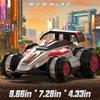 1:14 מכונית על שלט רחוק לדריפט 2.4GHz 4WD מכונית על שלט רחוק מסתובבת 360 מעלות רכב צעצוע עם אור ומוזיקה, הליכה זקופה והתהפכות ארבע גלגלים