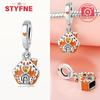 copper Christmas Gifts Charm Bead Charms Snow House Bead Charms Christmas Collection FIt Authentic Bracelets Do It Yourself Fine Jewellery Gifts for W
