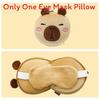 Cute Cartoon Ushaped Pillow With Water Crystal Fabric For Home And Travel