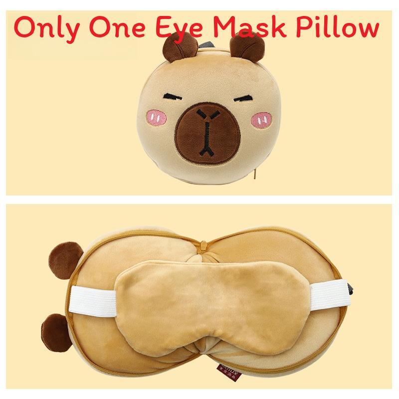 Cute Cartoon Ushaped Pillow With Water Crystal Fabric For Home And Travel