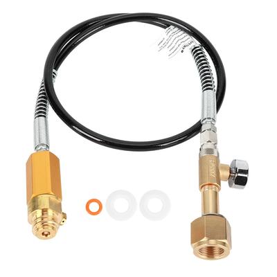 Black High Pressure Soda Hose with 3000psi Meter Kit Accessories CGA320 for SodaStream