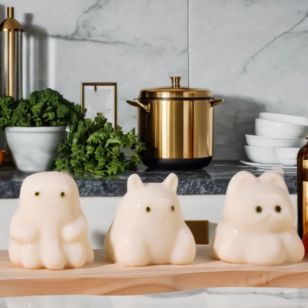 3D Dog Milk Pudding Mold Silicone Rabbit Bear Ice Cream Mold Cute Mousse Cake Molds  Home