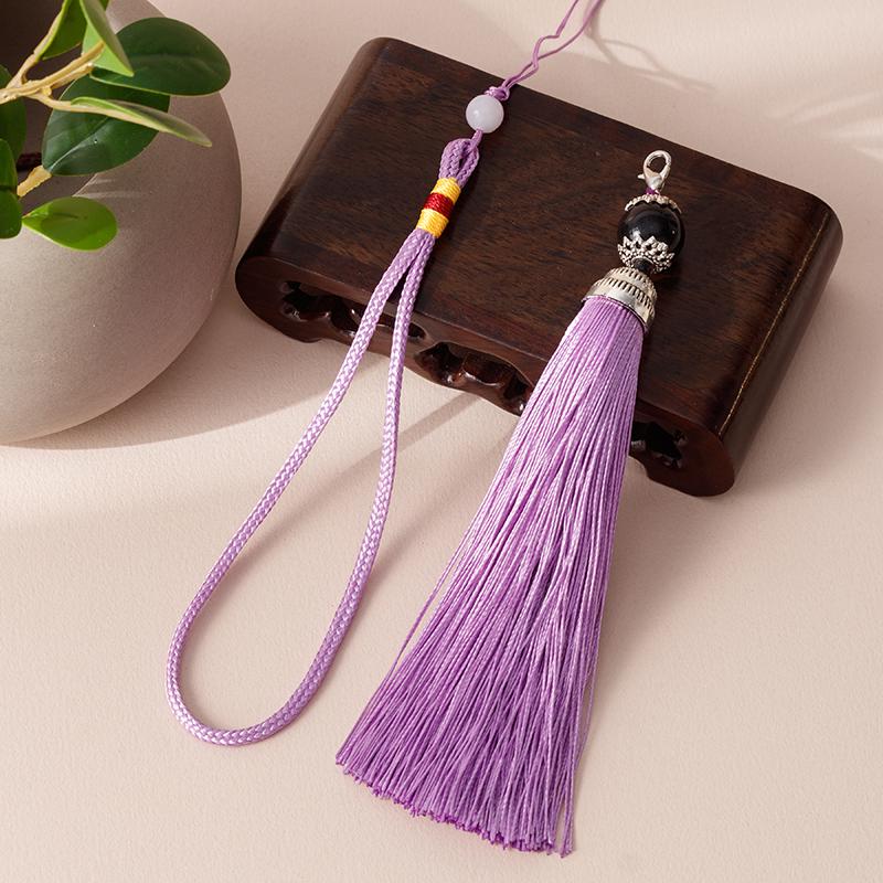 Handmade Chinese Knot Tassel Gourd Charm - DIY Car Hanging Ornament & Musical Instrument Accent