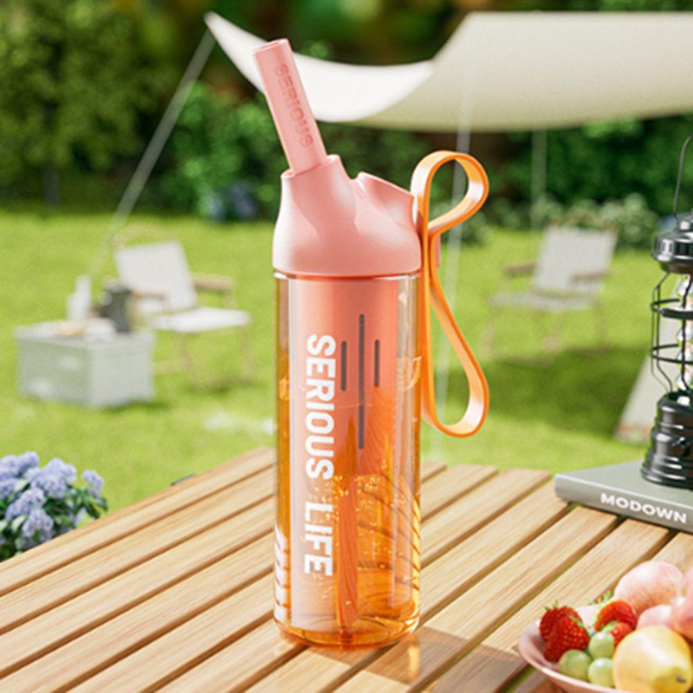 Dustproof Sport Water Bottle 666/888ml Outdoor Water Mug Reusable Drinking Cup with Straw  Juice