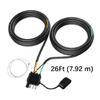 4 Pin 5 Wire Trailer Light Wiring Harness 26Ft Length Color Coded Wires Waterproof Design for Travel Trailer