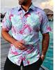 Spring and summer new fashion men's clothing men's short-sleeved shirt top cardigan source factory quick-drying short sleeves