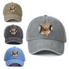 Cute And Silly Cat Printed Baseball Cap For Men And Women, Versatile For Casual Wear, Daily Outdoor Hiking, Duckbill Cap