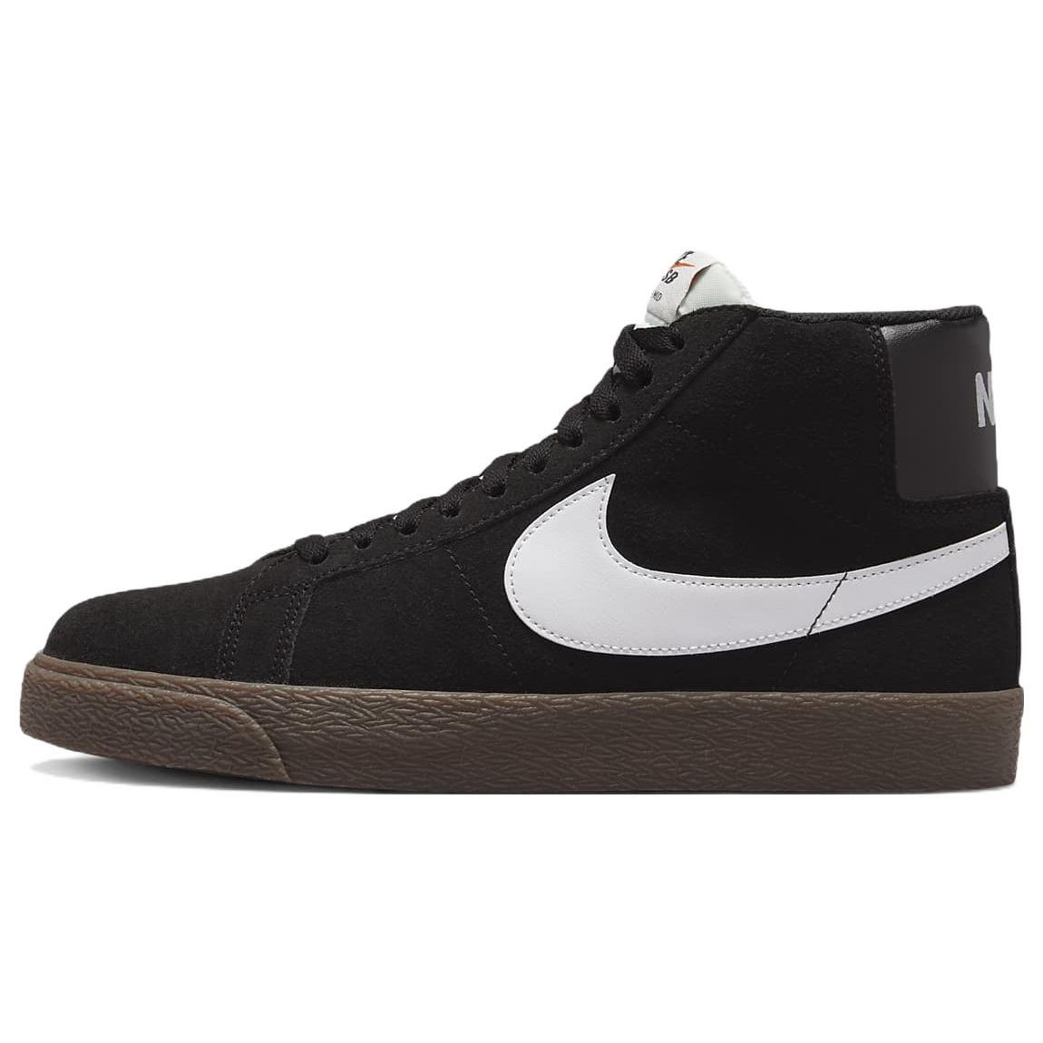 

Nike Zoom Blazer Mid SB Black Dark Gum Unisex Sneakers Sail White 864349-010 47.5