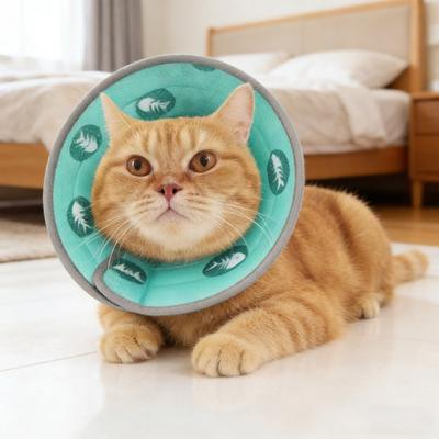 Cat Cone Collar Adjustable Fit Pet Collar Soft Kitten Cone To Stop Licking Foldable Lightweight After Surgery Recovery Collar for Cats And Kittens