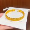 Bracciale Intrecciato a Torsione con Filo d'Oro Stile Xiaohongshu - Temperamento Versatile da Donna