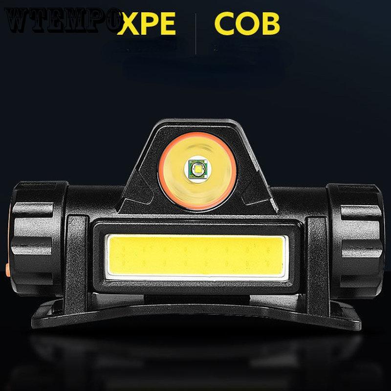 LED Strong Light Headlamp Cob Headwear Outdoor Night Fishing Light Magnet Work Light Mining Light Waterproof Torch