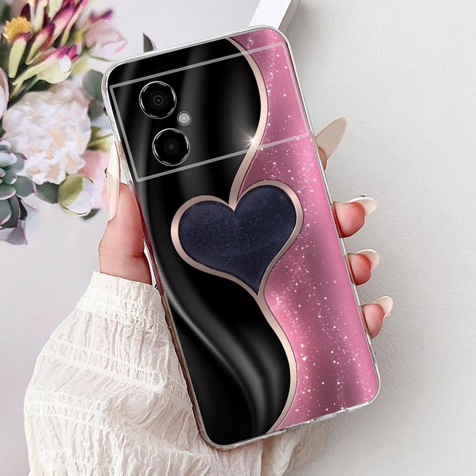 For Xiaomi Poco M4 5G Case New Luxury Painted Cover Liqiud Silicone Phone Case For Xiaomi Poco M4 Pro 4G PocoM4 Pro 5G Soft Bags
