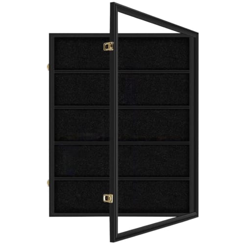 Large Baseball Card Display Case for Graded Sports Cards, Protects and Displays Framed Wall Cards, Practical Card Organizer